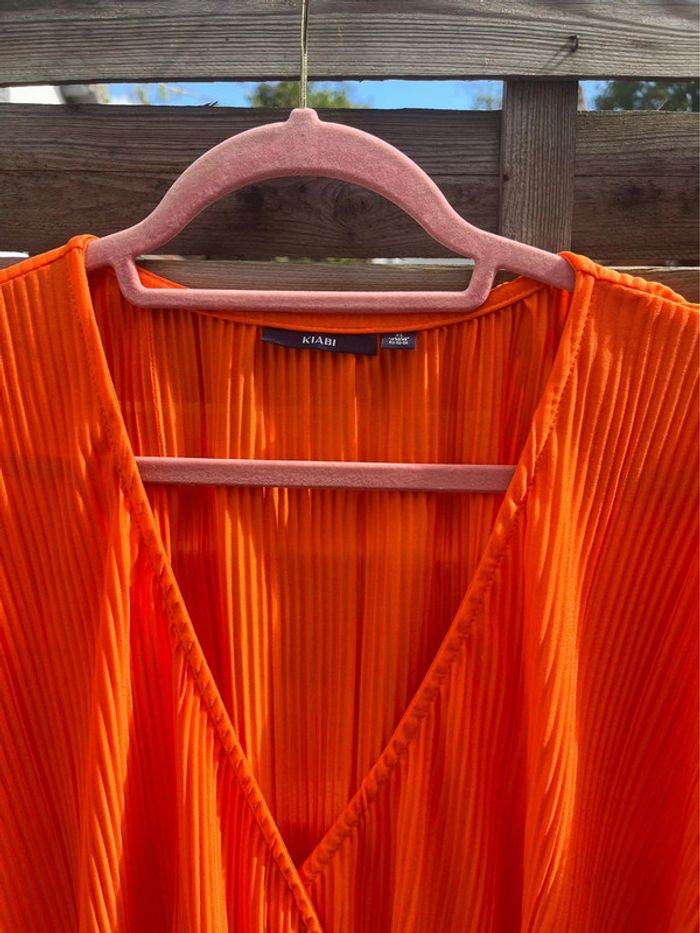Robe longue orange - Taille XL - photo numéro 6