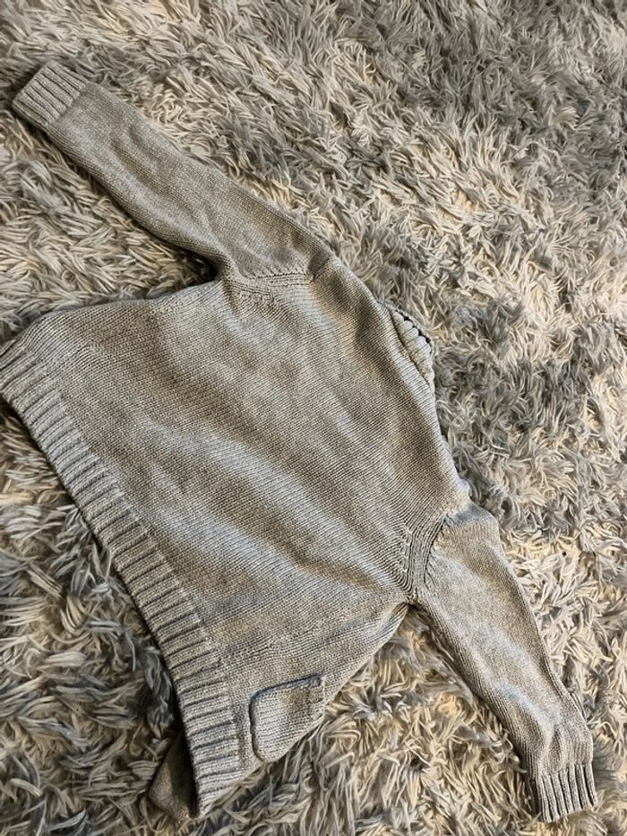 Gilet gris / veste à boutons - photo numéro 4