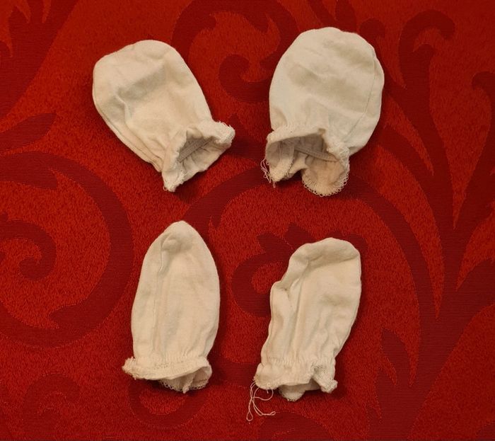 Lot de 3 paires de moufles bébé anti griffures - photo numéro 2