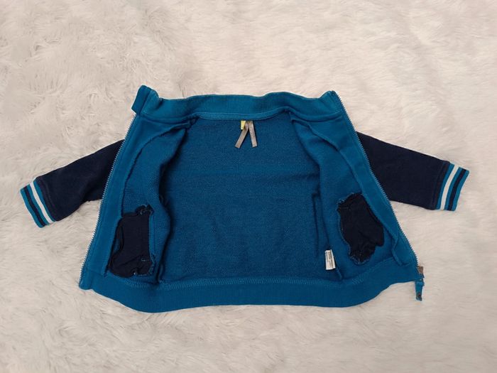 Veste esprit Teddy / Gilet Zippé T. 3 mois Orchestra Baby - photo numéro 4