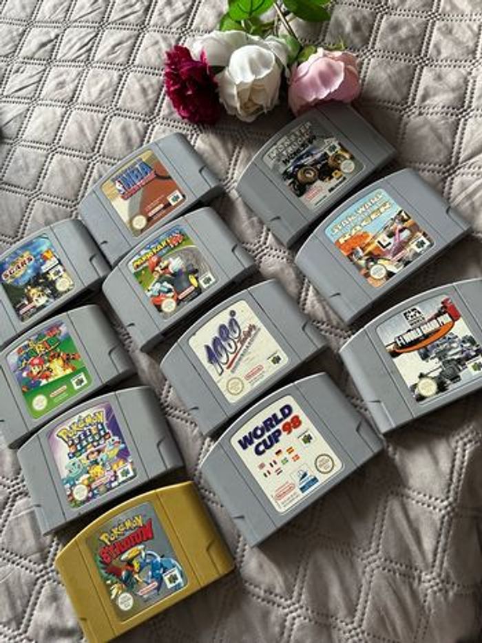 Lot Nintendo 64 Collector PIKACHU + 11 Jeux Cultes (Mario 64, Mario Kart) + Acc. Pokémon - photo numéro 10