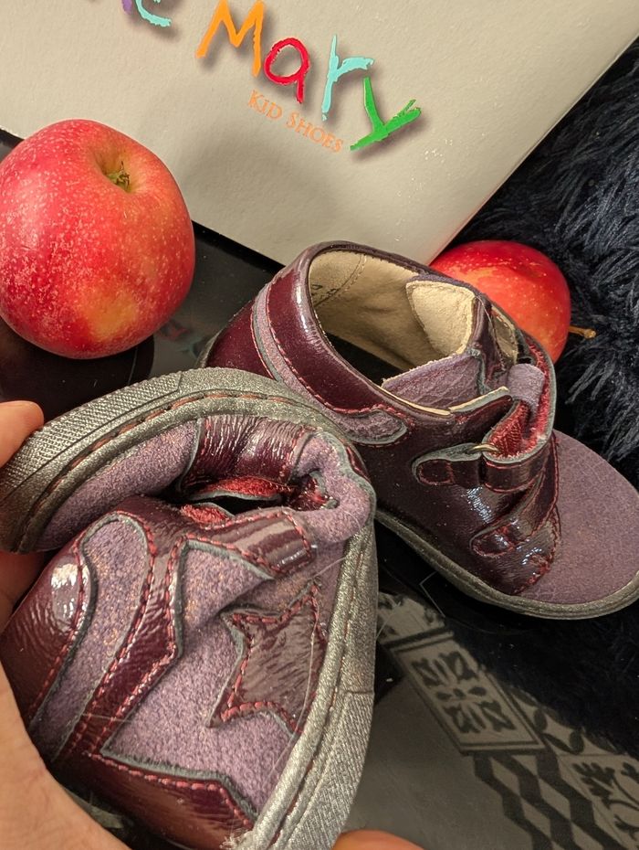 Bottines fille tout cuir doux et souple. Taille 24. Neuf. Little Mary marque française - photo numéro 4