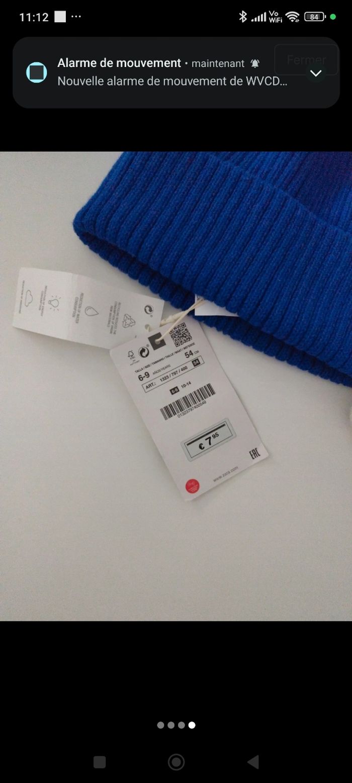 Bonnet enfant taille 54 Zara - photo numéro 4