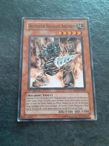 Carte Yu-Gi-Oh ! Ingénieur rouages ancients SD10-FR003