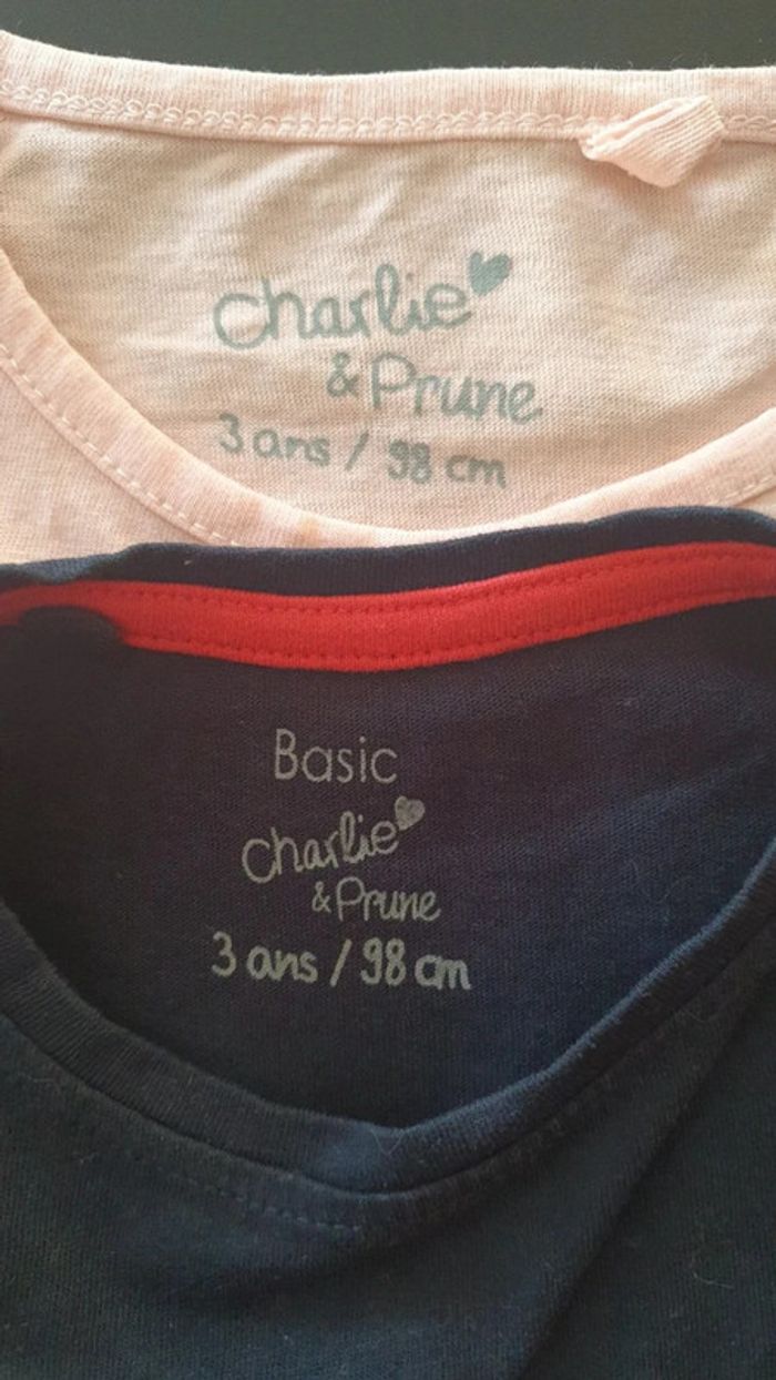 Lot de 2 tee-shirts manches courtes 3 ans - photo numéro 6