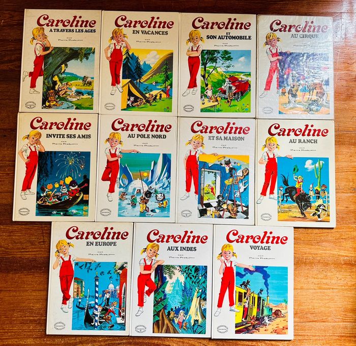 Lot de 11 livres anciens blancs albums bd Caroline Pierre Probst Grands albums Hachette
