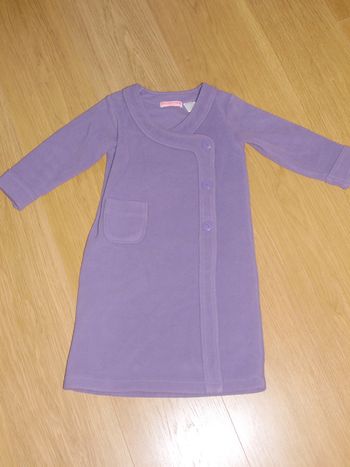 Robe de chambre parme 5 ans