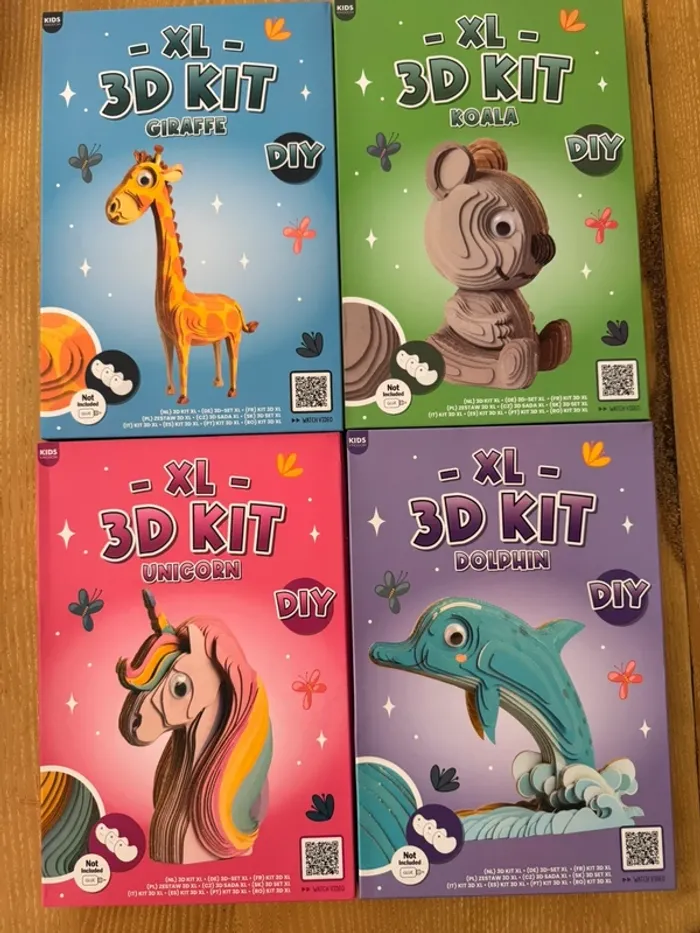 Lot 4 puzzles 3D