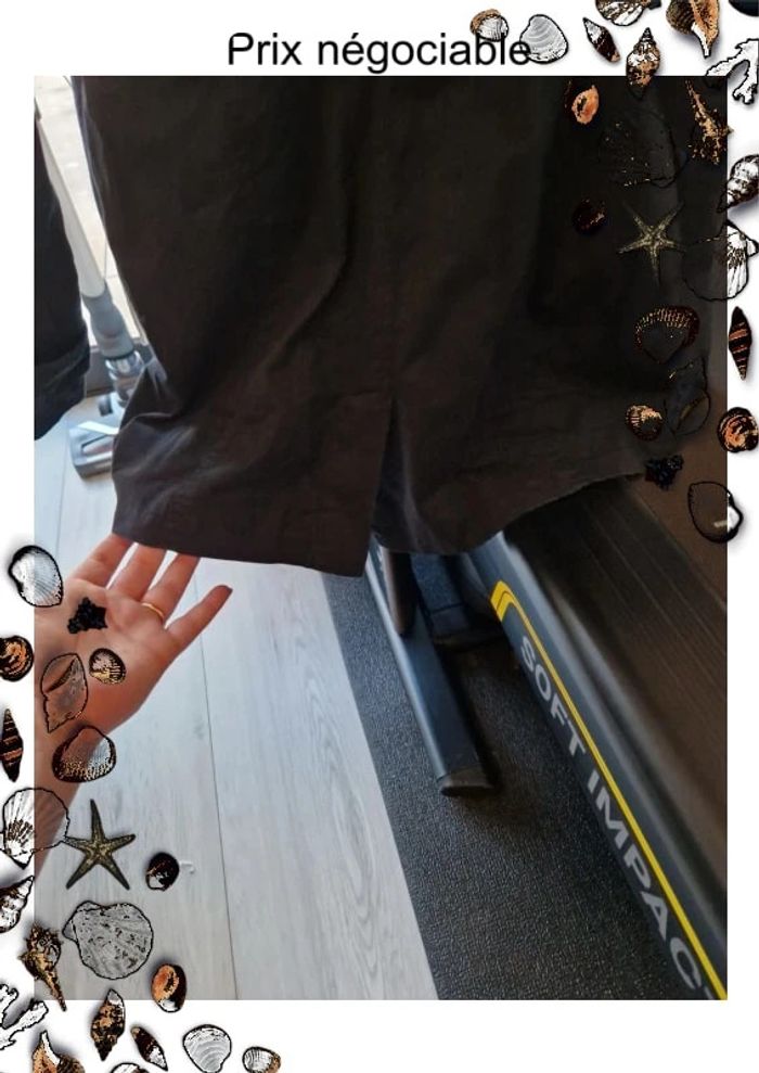 🌈 Veste / Trench femme noir "Villa Clothes" Taille M, Très bon état 🌈 - photo numéro 8