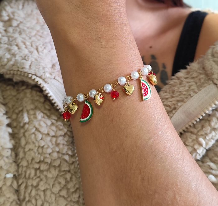 Bracelet pastèque coeur  ✅