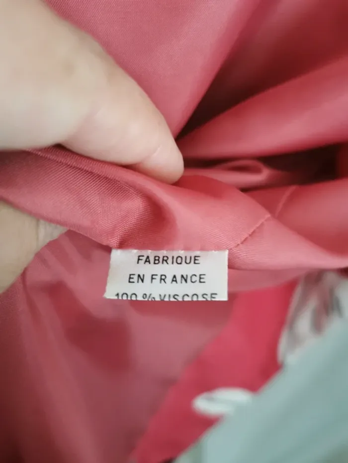 Haut chemisier avec épaulettes vintage années 80 Yolande Claudie made in France - photo numéro 7