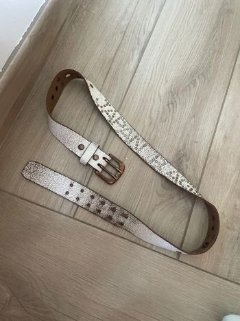 Ceinture le temps des cerises « japan ragas » Blanche