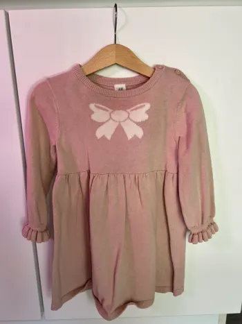 Robe rose fille avec noeuds H&M 92cm