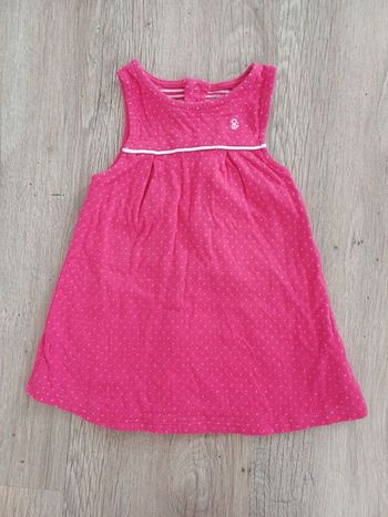 Robe rose à pois 6mois obaibi