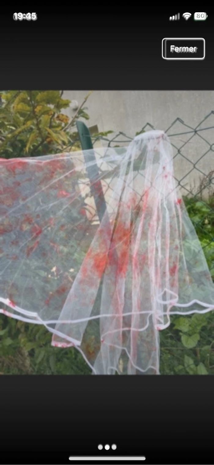 Voile mariée Halloween - photo numéro 2