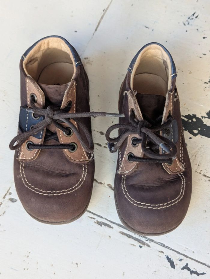 Chaussures montantes en cuir marron André – Taille 23 - photo numéro 2