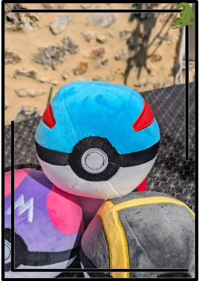 SuperBall en peluche bleu - photo numéro 2
