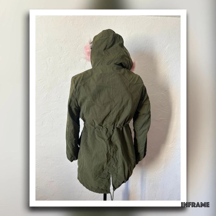 Très belle veste légère kaki et rose 🥰 taille S neuve - photo numéro 3