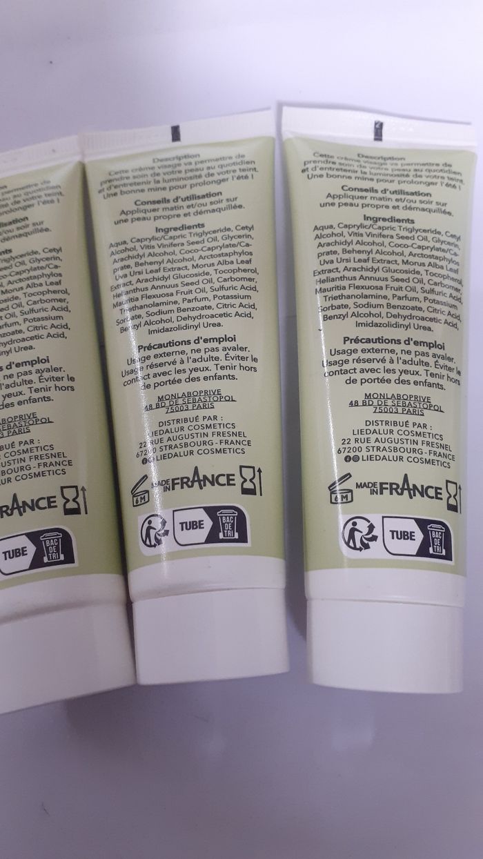 Liedalur crème visage  bonne mine  soin quotidien  3×40ml=120ml - photo numéro 2