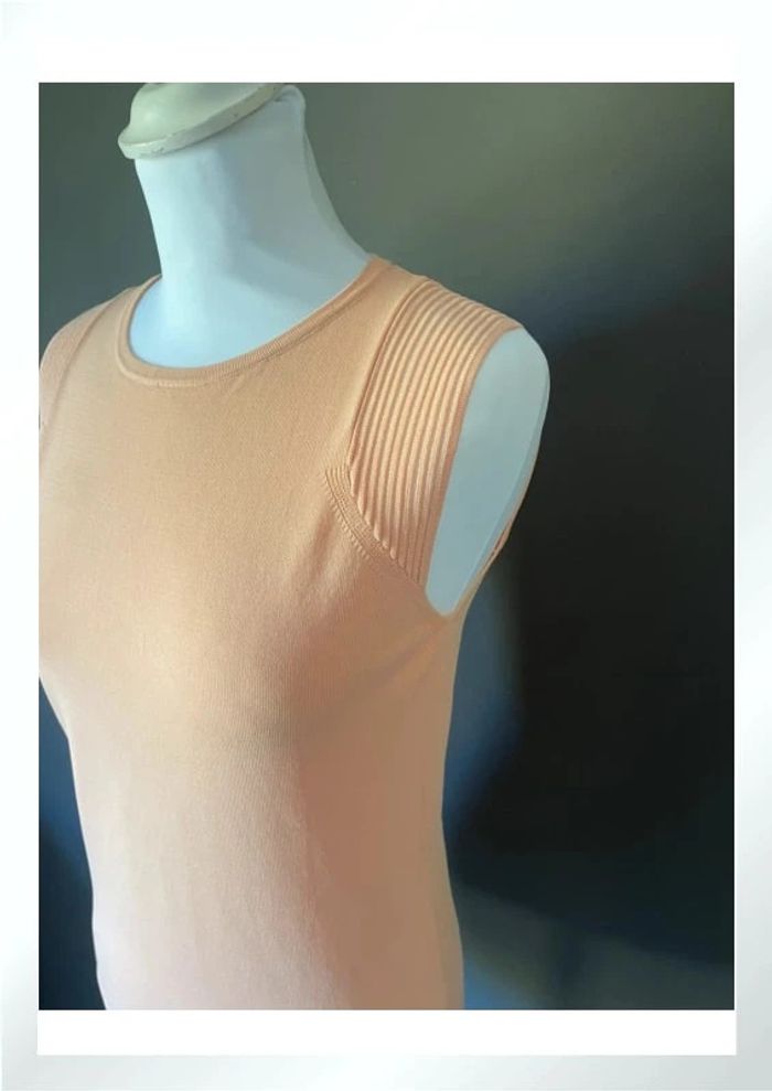 Débardeur abricot Benetton - photo numéro 3