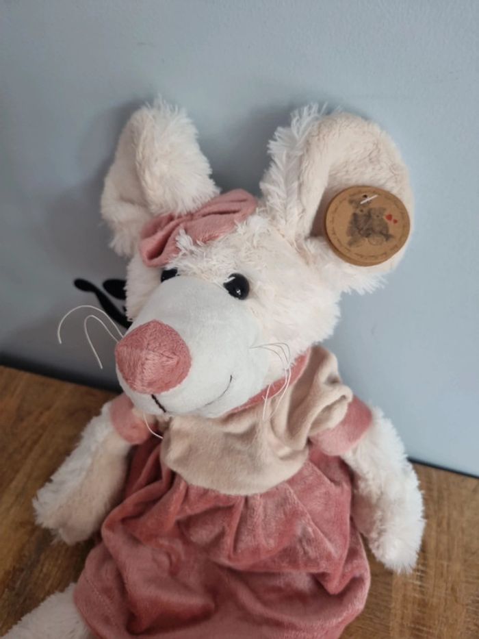 Peluche souris 35 cm Louise mansen neuve - photo numéro 2