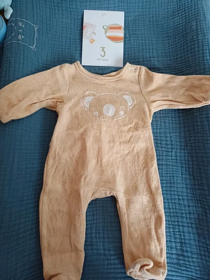 Pyjama velours 3 mois