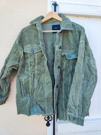 Veste oversize velours côtelé