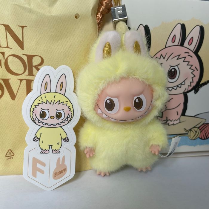 Peluche LABUBU Pin for Love – Lettre F (POP MART)