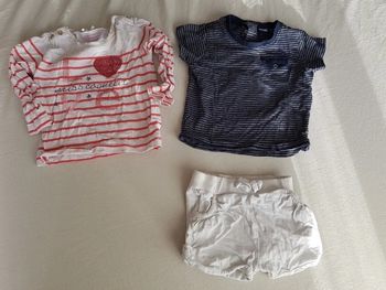 Tenue été fille 12 mois