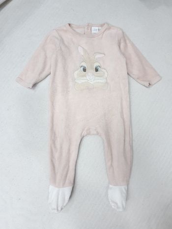 Pyjama 1 pièce velours Disney 12 mois