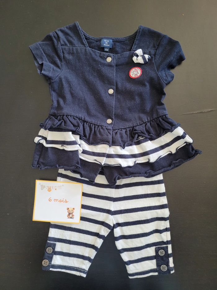 Lot ensembles été fille 6 mois - photo numéro 3