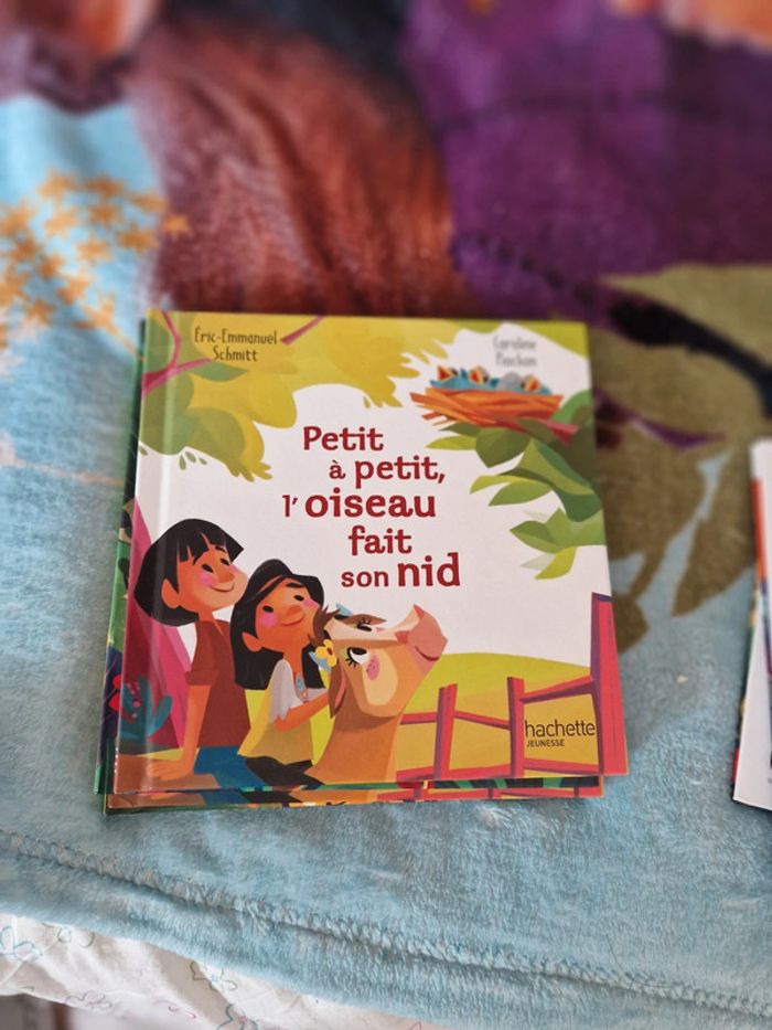 Livre petit à petit  l'oiseau fait son nid