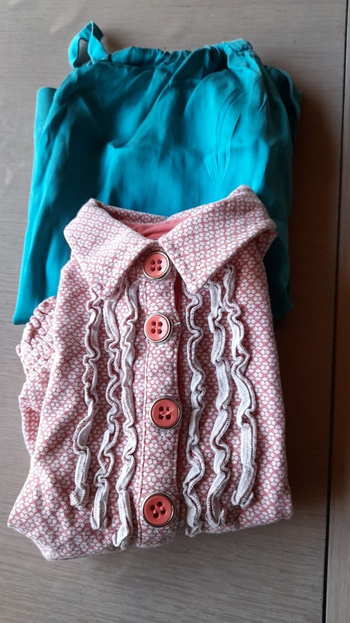 Lot de 2 blouses fille 98 - photo numéro 3