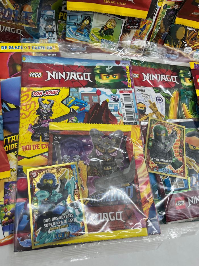 Lot de 7 livres D’activités Magazines Lego Ninjago Avec leurs figurines Neuf - photo numéro 2