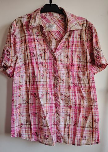 Chemise à carreaux et fleurs – C&A (Canda)