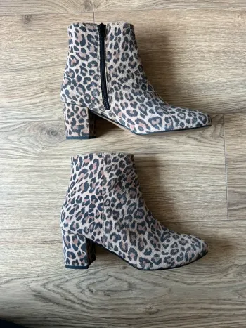 Bottes à talons léopard femme Les Fées de Bengale
