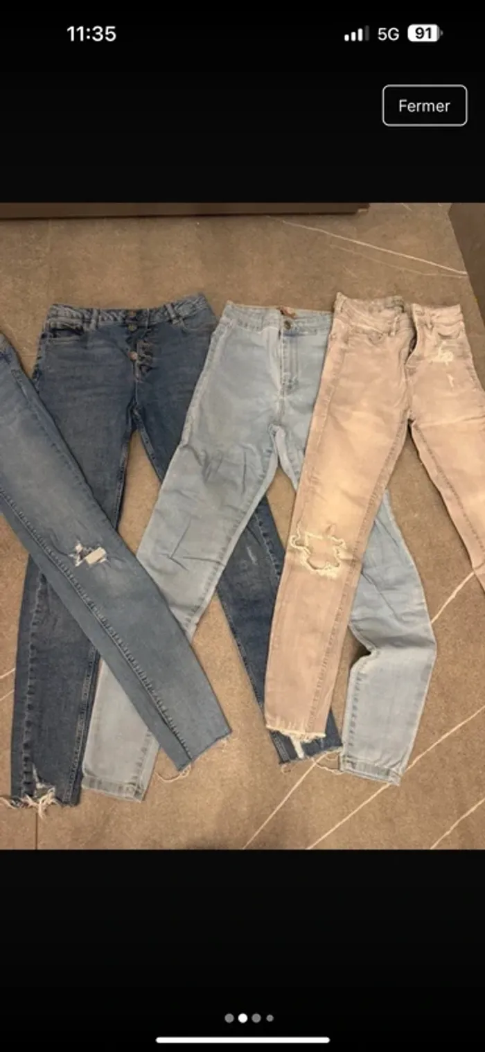 Lot de jeans et shorts - Tailles 34 - photo numéro 2