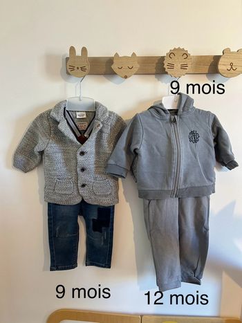 Lot look chic + jogging – 9 et 12 mois