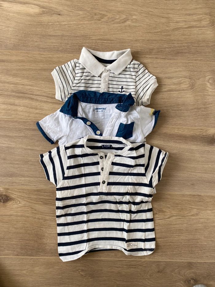 Lot t shirt Polo 12 mois
