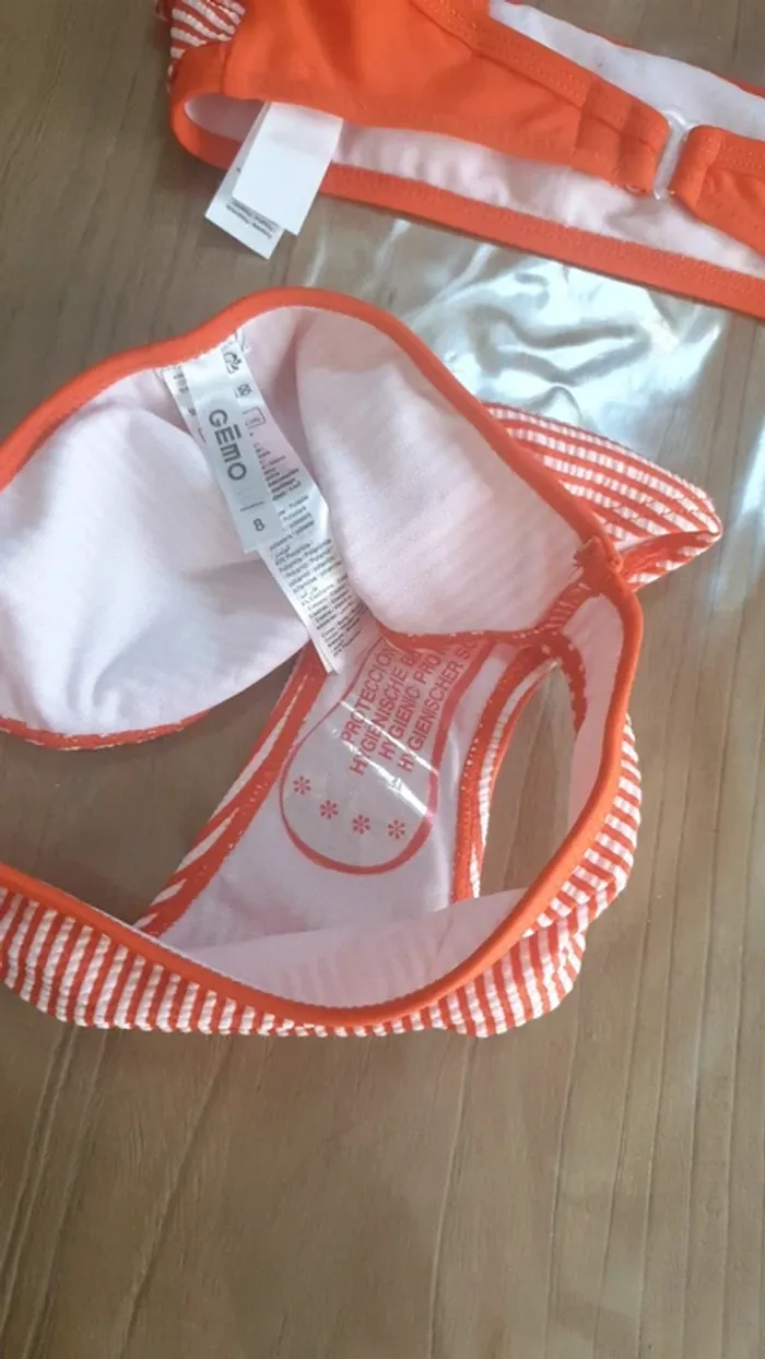 Maillot de bain orange neuf - photo numéro 8