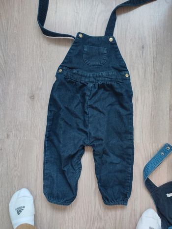 Salopette en jean petit bateau