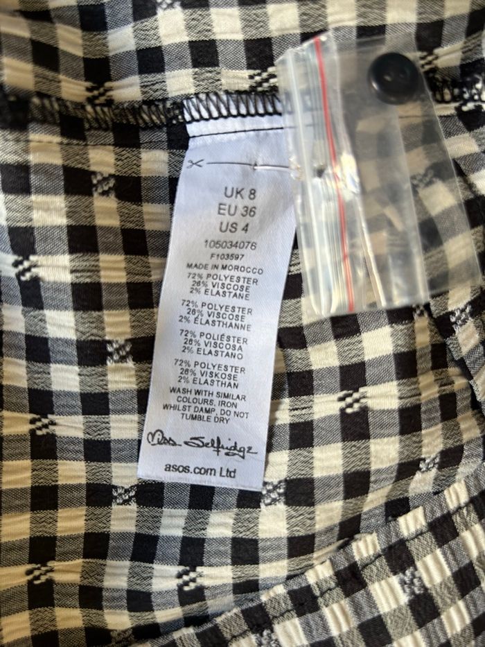 Magnifique chemise crop Vichy 36 Miss Selfridge - photo numéro 6
