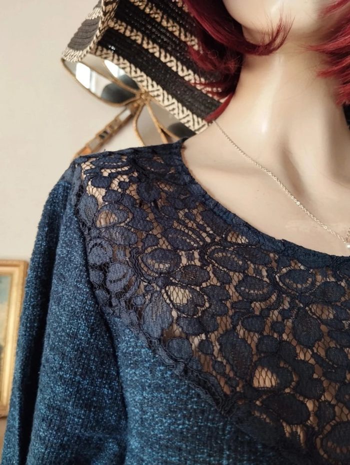 🌿Robe à Pans & Dentelle Le Temps des Cerises T38/40🌿 - photo numéro 4