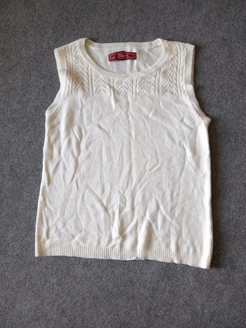 Tunique nylon acrylique T36 GAP blanc