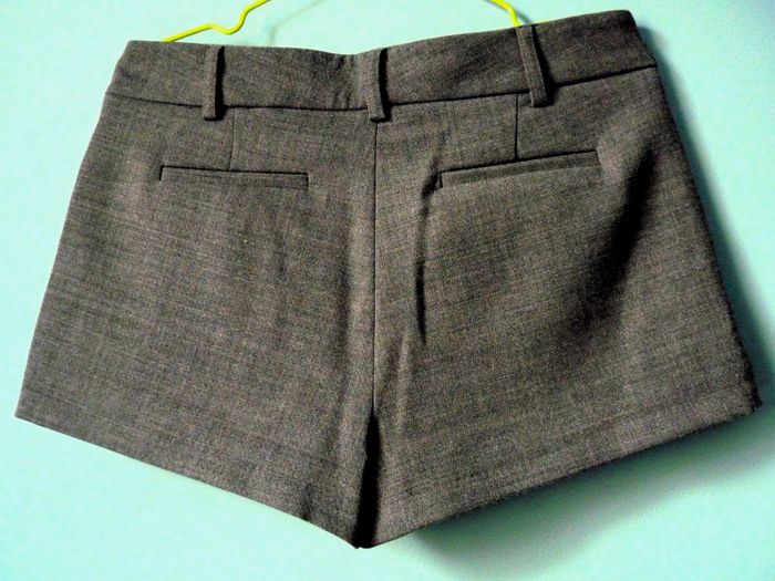 Short Femme laine Bel Air 36 S gris moyen zip TBE passant ceinture - photo numéro 3
