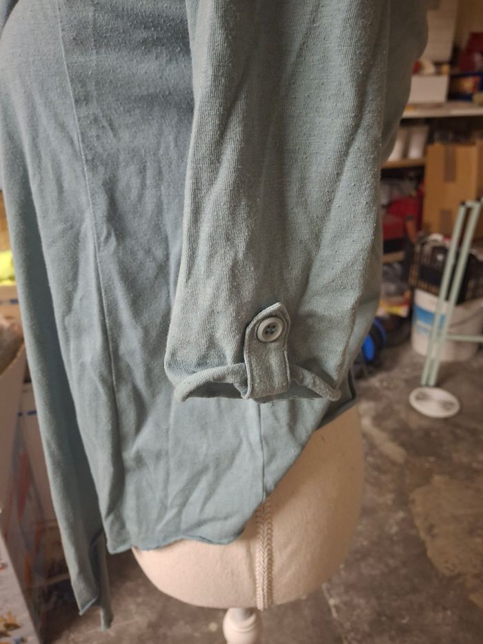 Gilet fin gris bleuté - photo numéro 2