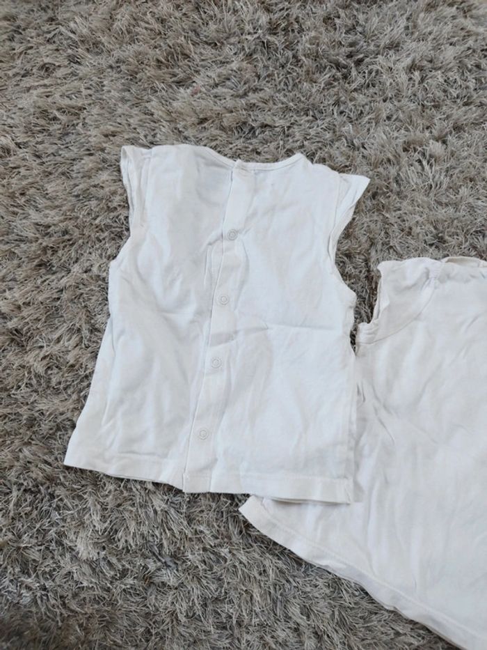 Lot de t-shirt été bébé fille taille 6 mois - photo numéro 5