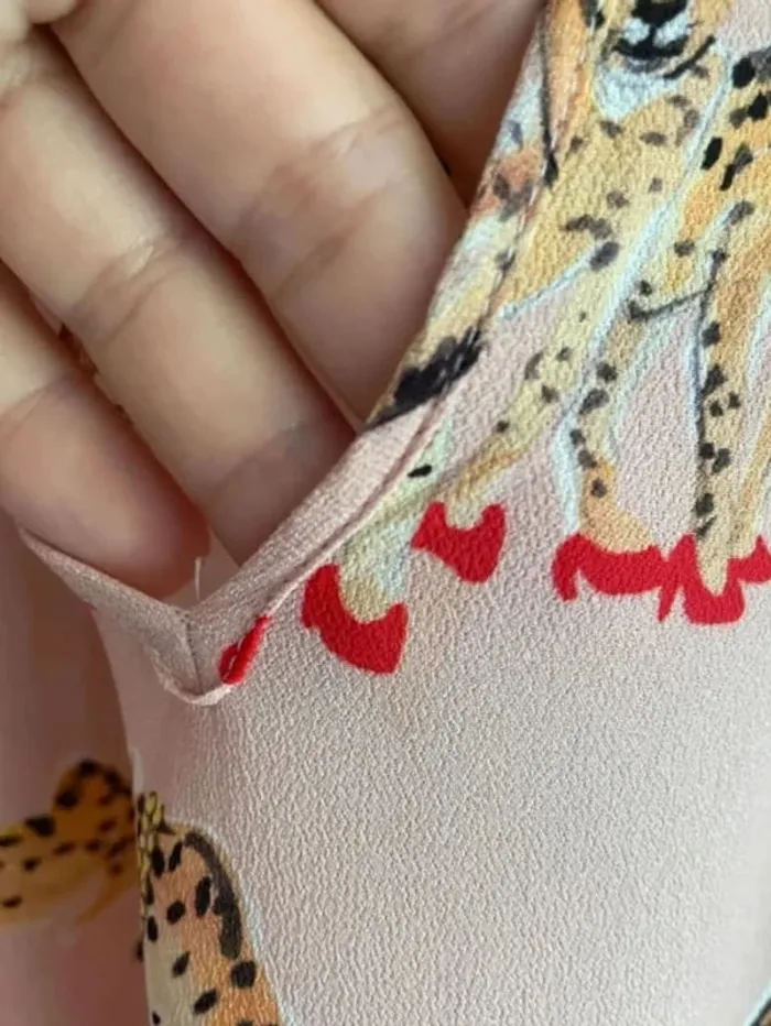 Robe Pinko au motif léopard rose, taille 36 - photo numéro 9