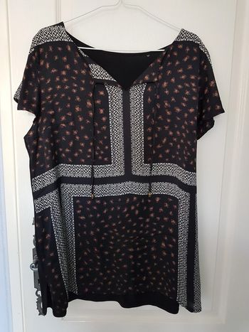 Tunique noir et marron Plus