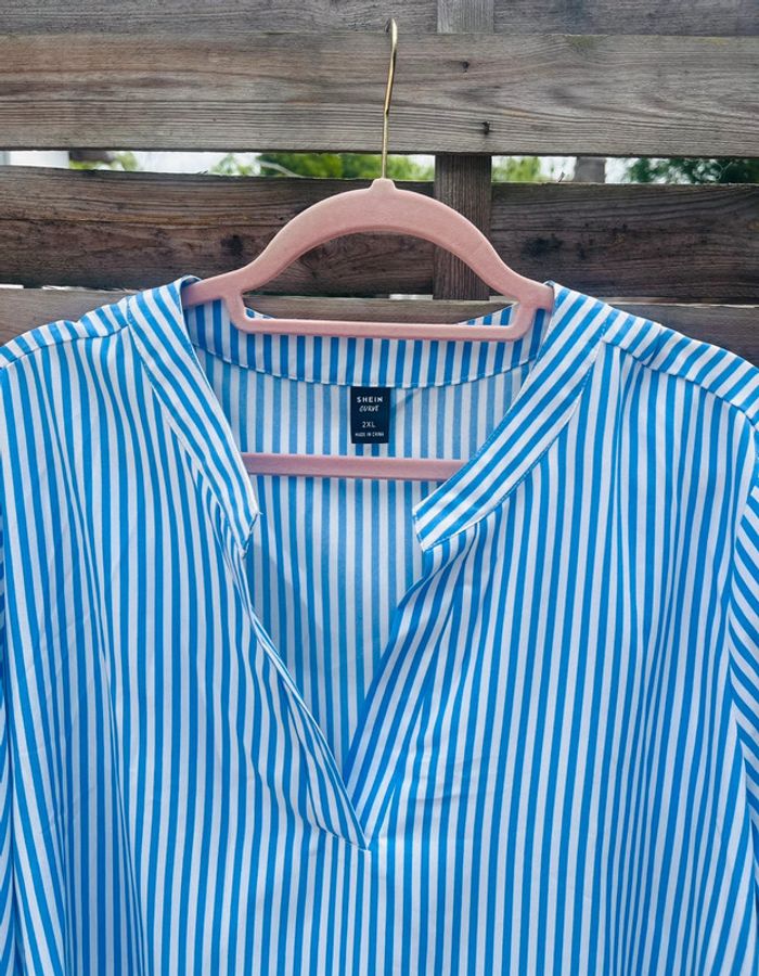 Blouse à rayures - Taille 2XL - photo numéro 4
